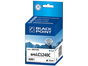 Tusz BLACK POINT BPBLC1240C Zamiennik do Brother LC1240