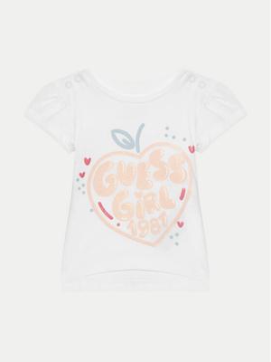 Guess T-Shirt A5GI01 K6YW4 Biały Regular Fit