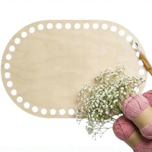 Baza Koszyka Kosz Mojżesza na Pieczywo OWAL 24x16cm Spód do Szydełkowania