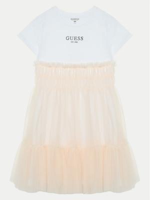 Guess Sukienka codzienna J5RK18 K6YW0 Różowy Regular Fit