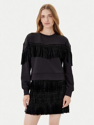 DKNY Bluza P5GH7XQE Czarny Relaxed Fit