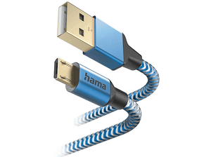 Kabel micro USB HAMA USB-A – 1.5m Niebieski