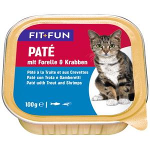 FIT+FUN Adult Paté Pstrąg i kraby 64x100 g