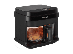 Frytownica beztłuszczowa Air fryer CONCEPT FR5500 Glass & Fast Czarny