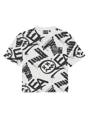 EA7 Emporio Armani T-Shirt 7B000059 AF12874 F0035 Écru Relaxed Fit
