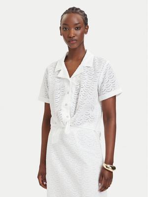 Guess Koszula W6GH48 W1881 Biały Classic Fit