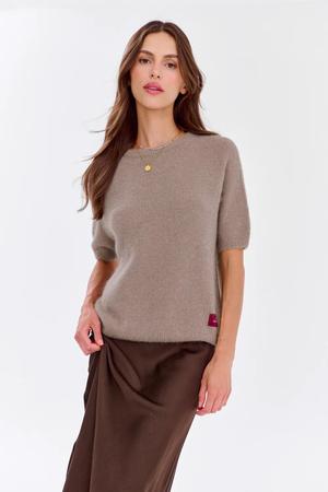 Sweter z krótkim rękawem Soft Cappuccino