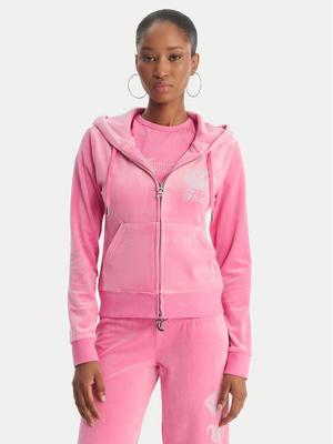 Juicy Couture Bluza Gothic Crown JCBAS126805 Różowy Slim Fit