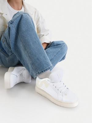 DC Shoes Sneakersy EO-COURT GRAFFIK PLATFORM DC02422102 Biały