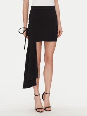 Elisabetta Franchi Spódnica mini GO-071-51E2-V340 Czarny Regular Fit