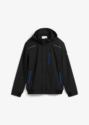 Hydrofobowa kurtka typu softshell o kroju bomberki, z kapturem