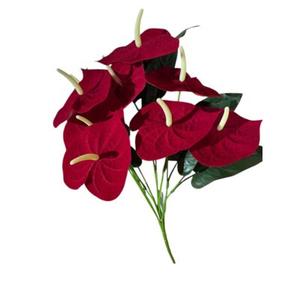 Anthurium 9 główek welur