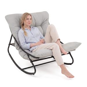 Fotel bujany ogrodowy LT-DC006 Poduszka Jasno-Szara