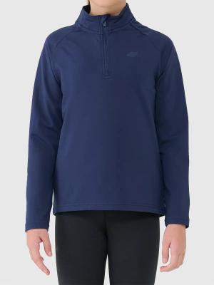 4F Bluza dziecięca BIELIZNA DRAPANA U106 granatowa (146/152)