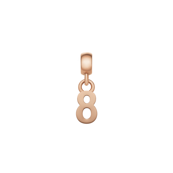 Daniel Wellington DW Charm Number 8 Rose Gold
