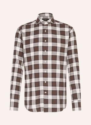 Artigiano Koszula Flanelowa Classic Fit braun