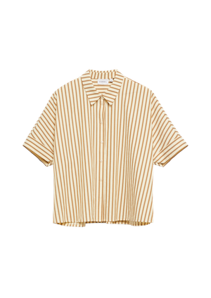 Fakturowana bluzka w paski oversize