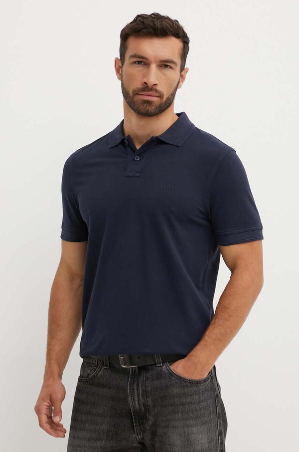 BOSS Orange polo męskie bawełniane Prime