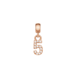 Daniel Wellington DW Charm Number 5 Rose Gold