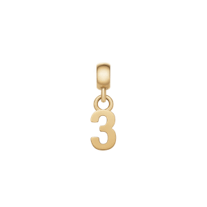 Daniel Wellington DW Charm Number 3 Gold