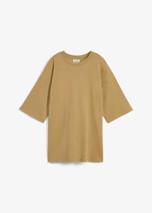 Długi T-shirt z dzianiny interlock