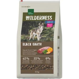 REAL NATURE WILDERNESS sucha karma pies, adult, maxi, Black Earth, wołowina ze strusiem i bawołem 2x12 kg