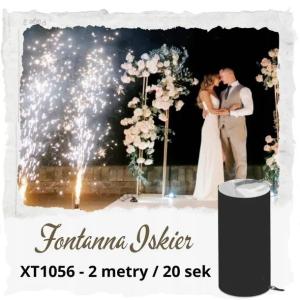 Fontanna iskier 2 metry 20 sek - 1 sztuka DJ, Wesele, Pierwszy taniec, Tort