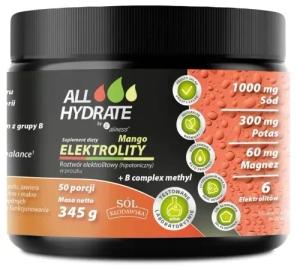 Aliness ALLHydrate Elektrolity Mango + B complex methyl 345g - 50 porcji