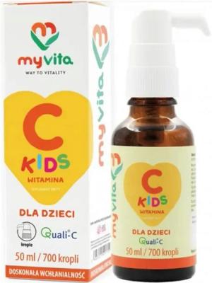 Myvita, witamina C kids, dla dzieci w płynie, 50 ml