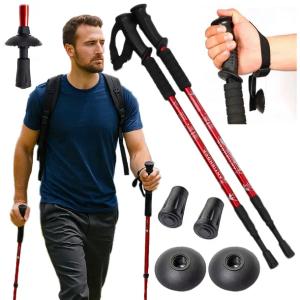 KIJKI DO NORDIC WALKING KIJE DO CHODZENIA PO GRÓRACH REGULOWANE TREKKINGOWE
