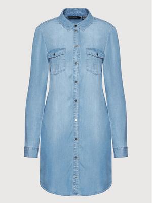 Vero Moda Sukienka jeansowa Silla 10184172 Niebieski Regular Fit