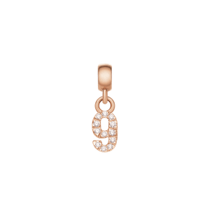 Daniel Wellington DW Charm Number 9 Rose Gold