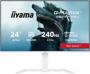 IIYAMA Monitor 23.8 cala GB2471HSU-W1 IPS,FHD,240Hz,2xHDMI,DP,1xUSB 3.2, 1xUSB C, Adaptive G-SYNC - 1920 x 1080 @48-240Hz DisplayPort Only