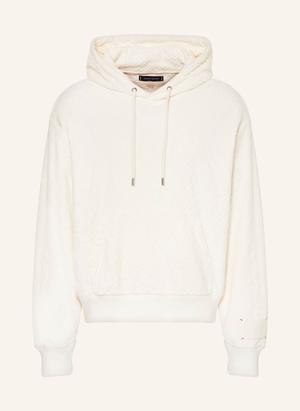 Tommy Hilfiger Bluza Z Kapturem Z Żakardu weiss