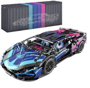 Klocki sportowy samochód wyścigowy cyber auto do złożenia 1290el (1290PCS)