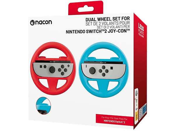 Kierownica NACON na Joy-Con 2 do Nintendo Switch (2 nakładki) Czerwony/Niebieski