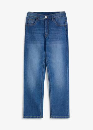 Jeansy regular fit, ze stretchem, z regulowanym pasem, straight