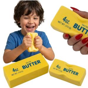 Pachnący Squishy GNIOTEK IS Kostka Masła Salted Butter MASŁO ADHD ASMR