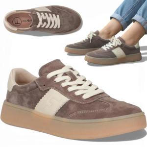 Sneakersy Damskie SKÓRZANE 39 FILIPPO Wygodne Półbuty Brązowe na Platformie