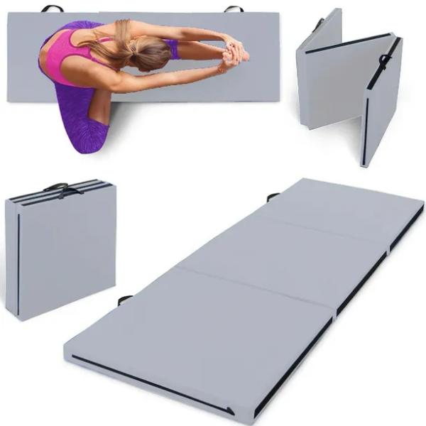 Materac Gimnastyczny Składany 180x60x5 cm Fitness-Star Premium Szary