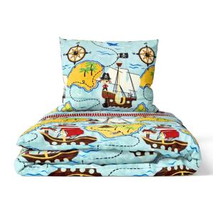 Pościel DZIECIĘCA 140x200 100% bawełna CERTYFIKAT dziecka Piraci poziom