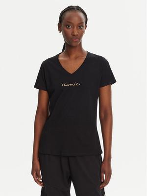 Liu Jo Sport T-Shirt TA5179 J6040 Czarny Regular Fit