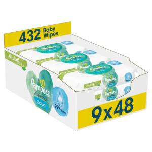 Chusteczki Nawilżane Pampers Harmonie Aqua 9 x 48 szt. Psi Patrol