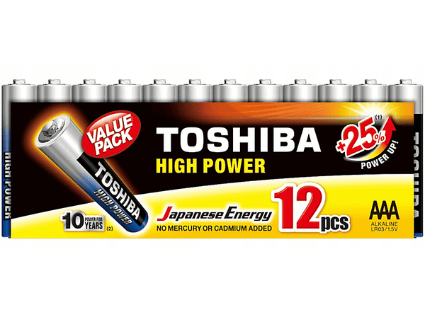 Baterie TOSHIBA High Power AAA 12 szt.
