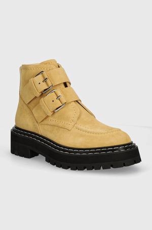 Proenza Schouler botki zamszowe Lug Sole
