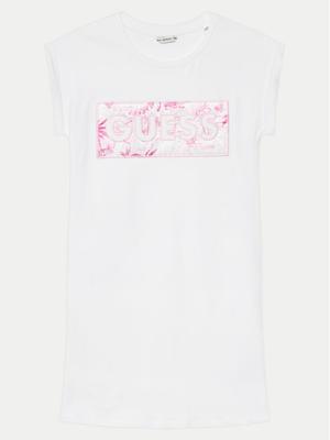 Guess Sukienka codzienna J5GK06 KAE24 Biały Regular Fit