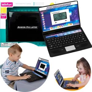 Laptop Edukacyjny Dwujęzyczny dla Dzieci Nauka Komputerek Zabawka 5lat +
