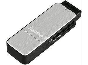 Czytniki kart pamięci HAMA SD/microSD USB 3.0 Srebrny 123900