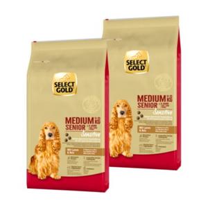 SELECT GOLD Sensitive karma sucha dla psa Senior Medium Jagnięcina i ryż 2x12 kg