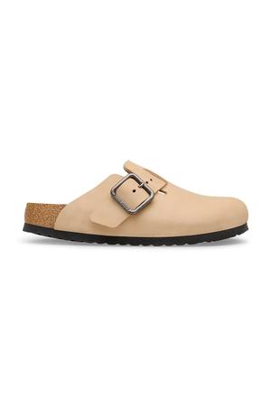 Birkenstock klapki mules nubukowe Boston